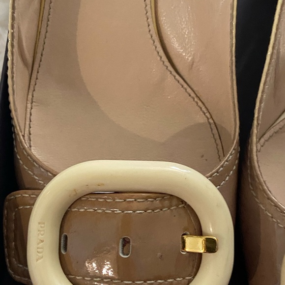 Prada slip on shoes beige/brown color size 6 - Picture 6 of 10